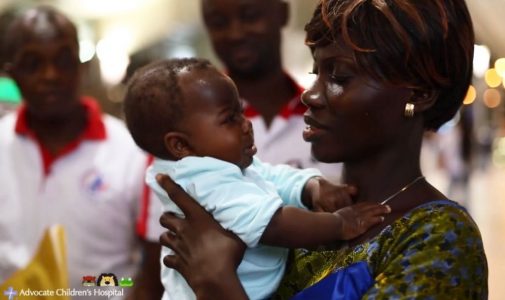 Dominique and her mother after surgery